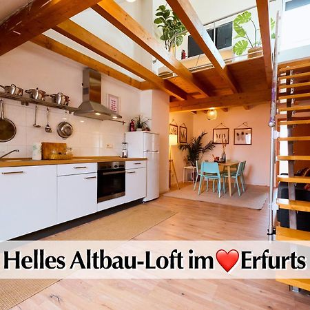 Helle 72Qm Maisonette Wohnung Im Herzen Erfurts Mit Kingsize Bett, Smart-Tv, Etc المظهر الخارجي الصورة
