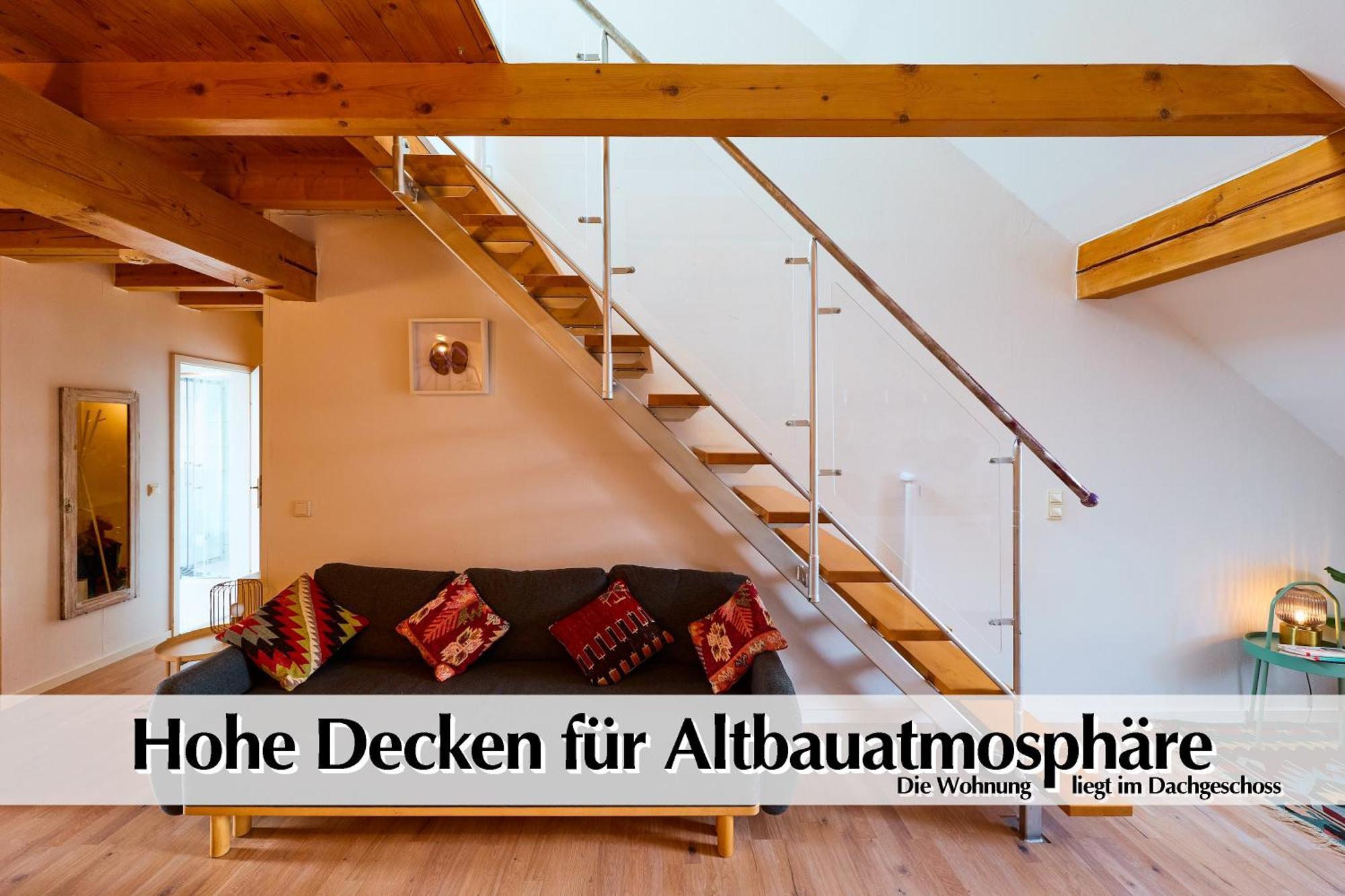 Helle 72Qm Maisonette Wohnung Im Herzen Erfurts Mit Kingsize Bett, Smart-Tv, Etc المظهر الخارجي الصورة