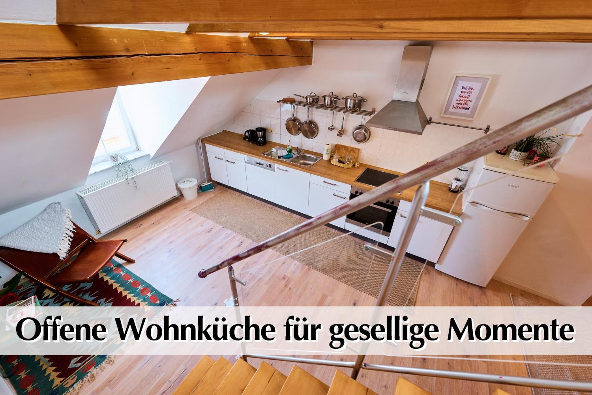 Helle 72Qm Maisonette Wohnung Im Herzen Erfurts Mit Kingsize Bett, Smart-Tv, Etc المظهر الخارجي الصورة
